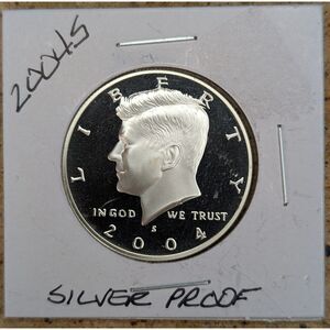 2004-S Kennedy Silver Proof Half Dollar – 90% Silver, San Francisco Mint
